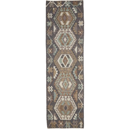 Tappeto Kilim Afghanistan azzurro 63x197