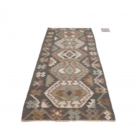 Tappeto Kilim Afghanistan azzurro 63x197
