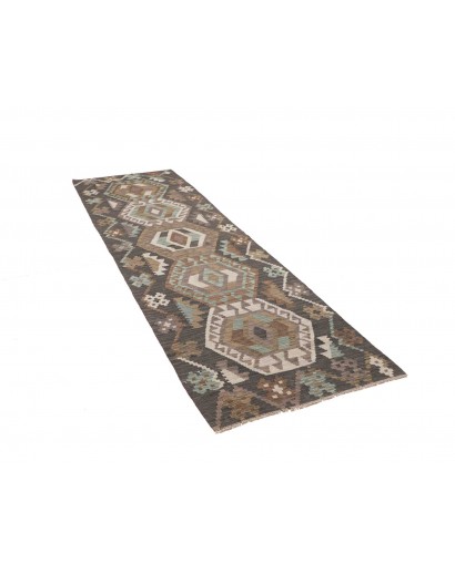 Tappeto Kilim Afghanistan azzurro 63x197