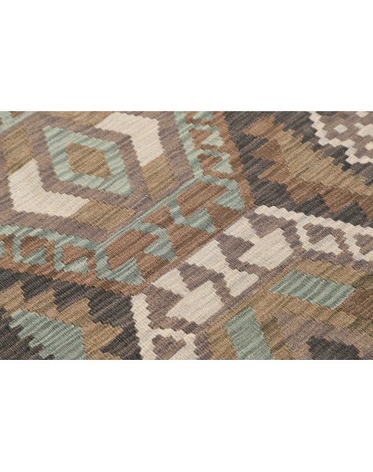 Tappeto Kilim Afghanistan azzurro 63x197