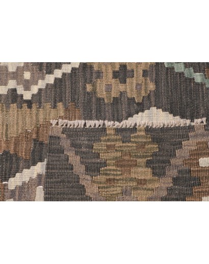 Tappeto Kilim Afghanistan azzurro 63x197