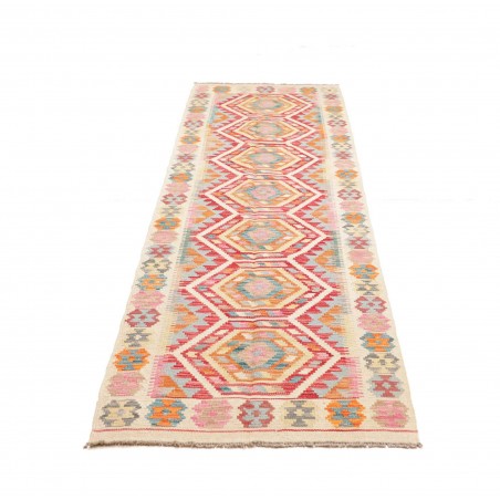 Tappeto Kilim Afghanistan beige rosso 77x283