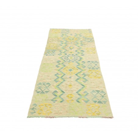 Tappeto Kilim Afghanistan beige giallo 76x235