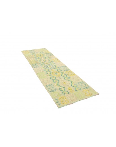 Tappeto Kilim Afghanistan beige giallo 76x235