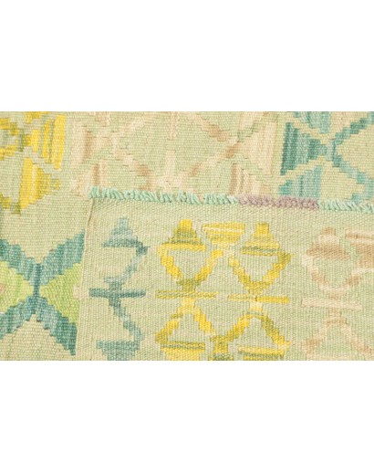Tappeto Kilim Afghanistan beige giallo 76x235