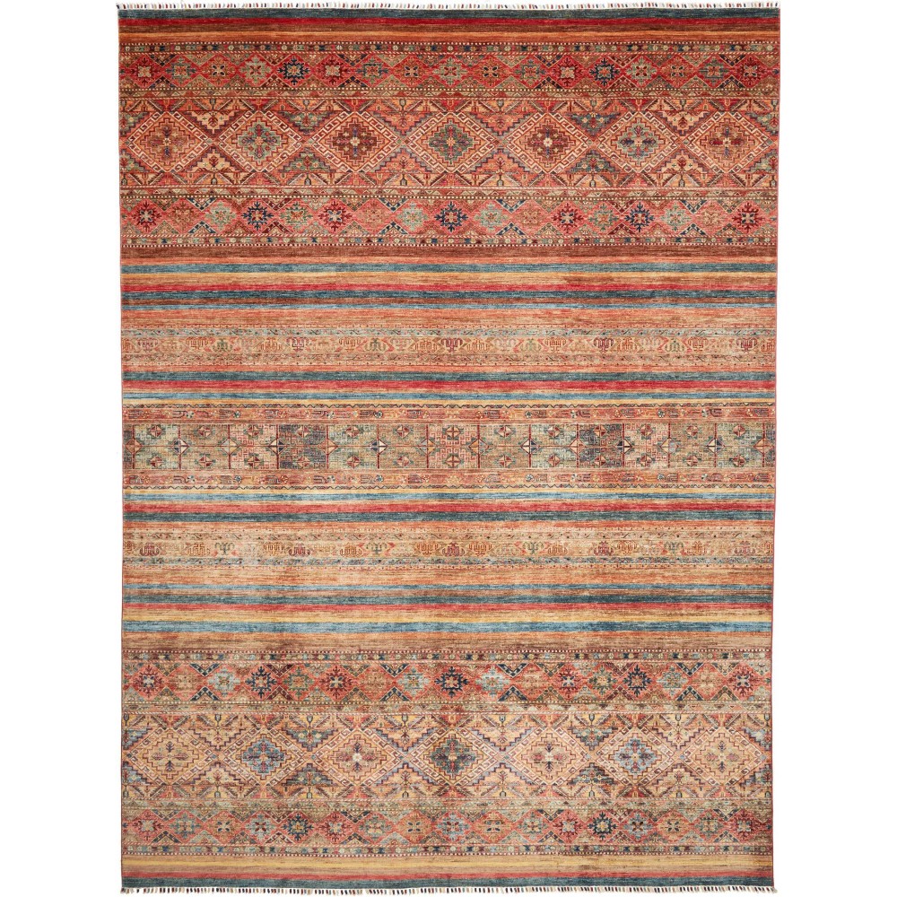 Tappeto Samarkand Pakistan marrone bianco 302x415