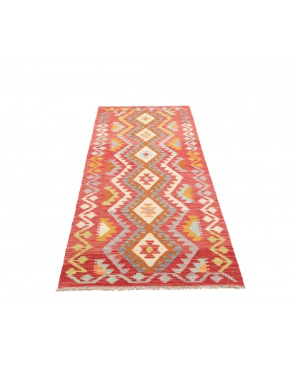 Tappeto Kilim Afghanistan rosso 81x249