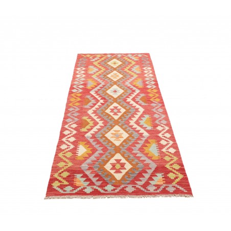 Tappeto Kilim Afghanistan rosso 81x249