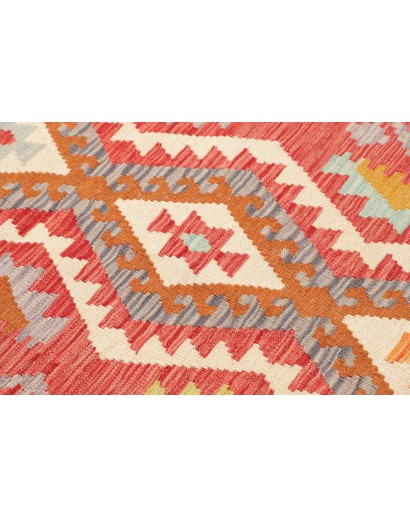 Tappeto Kilim Afghanistan rosso 81x249