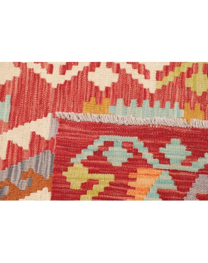 Tappeto Kilim Afghanistan rosso 81x249