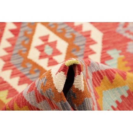 Tappeto Kilim Afghanistan rosso 81x249