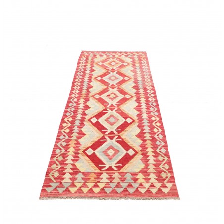 Tappeto Kilim Afghanistan giallo marrone 77x244