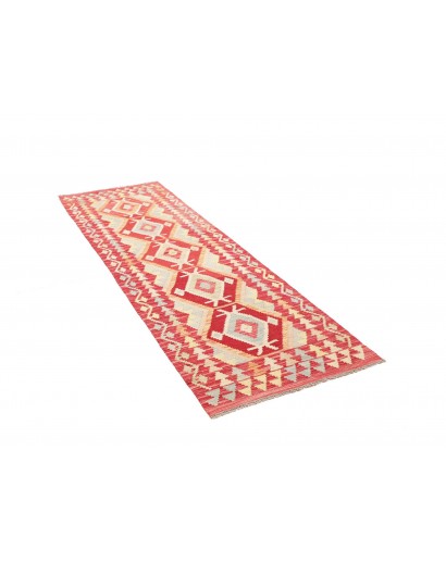 Tappeto Kilim Afghanistan giallo marrone 77x244