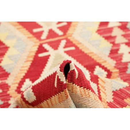 Tappeto Kilim Afghanistan giallo marrone 77x244