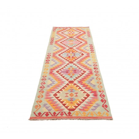 Tappeto Kilim Afghanistan beige arancione 77x299
