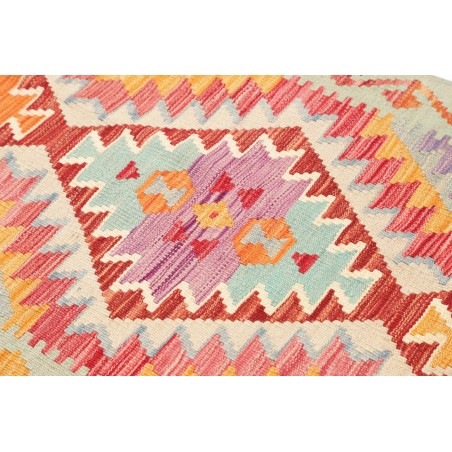 Tappeto Kilim Afghanistan beige arancione 77x299