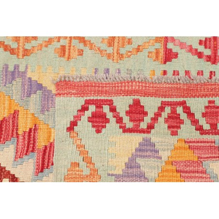 Tappeto Kilim Afghanistan beige arancione 77x299