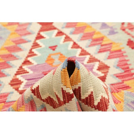 Tappeto Kilim Afghanistan beige arancione 77x299