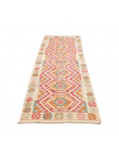 Tappeto Kilim Afghanistan marrone rosso 80x282