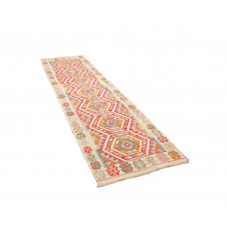 Tappeto Kilim Afghanistan marrone rosso 80x282