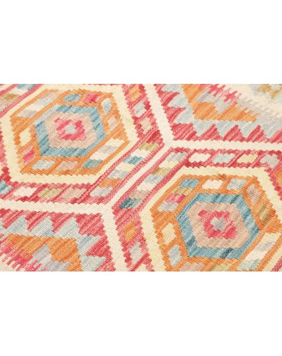 Tappeto Kilim Afghanistan marrone rosso 80x282