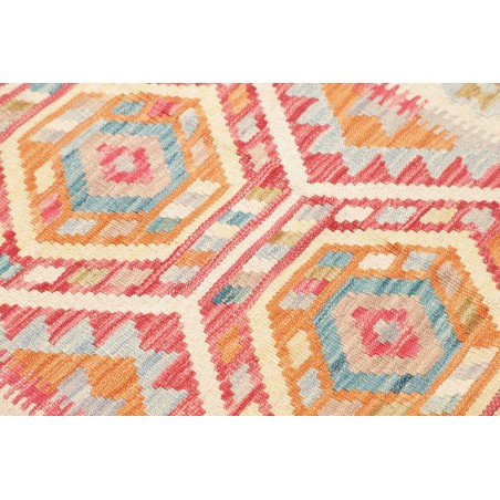 Tappeto Kilim Afghanistan marrone rosso 80x282