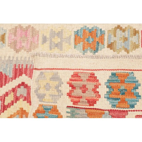 Tappeto Kilim Afghanistan marrone rosso 80x282