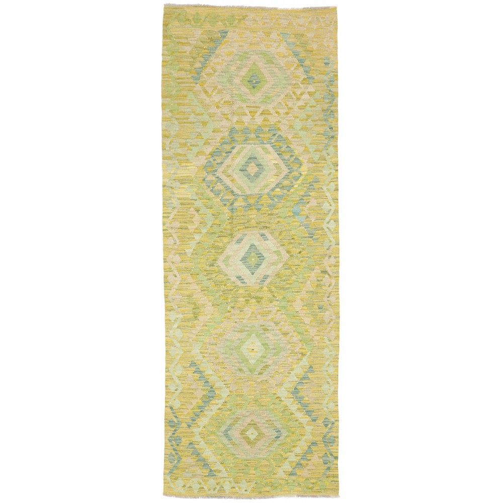 Tappeto Kilim Afghanistan marrone giallo 82x238