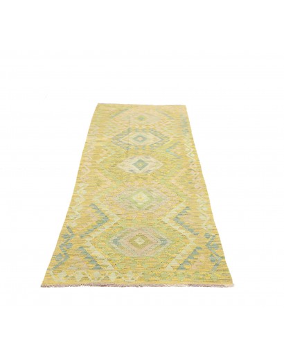 Tappeto Kilim Afghanistan marrone giallo 82x238