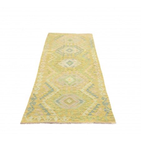 Tappeto Kilim Afghanistan marrone giallo 82x238