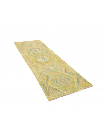 Tappeto Kilim Afghanistan marrone giallo 82x238