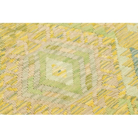 Tappeto Kilim Afghanistan marrone giallo 82x238