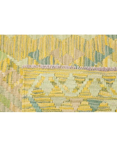 Tappeto Kilim Afghanistan marrone giallo 82x238