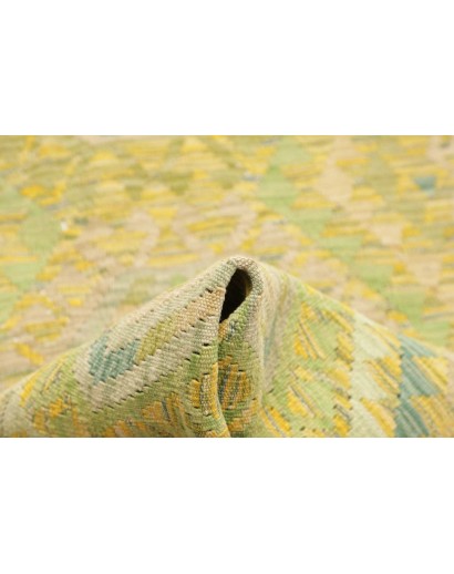 Tappeto Kilim Afghanistan marrone giallo 82x238