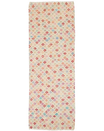 Tappeto Kilim Afghanistan bianco 79x238