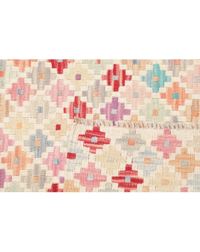 Tappeto Kilim Afghanistan bianco 79x238
