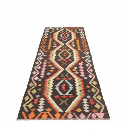 Tappeto Kilim Afghanistan grigio beige 84x294