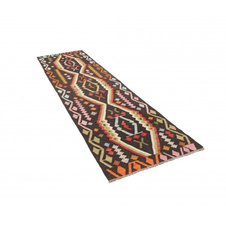 Tappeto Kilim Afghanistan grigio beige 84x294