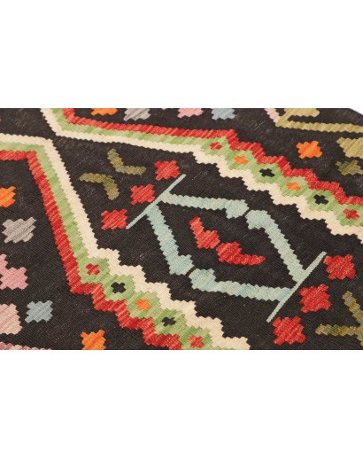 Tappeto Kilim Afghanistan grigio beige 84x294