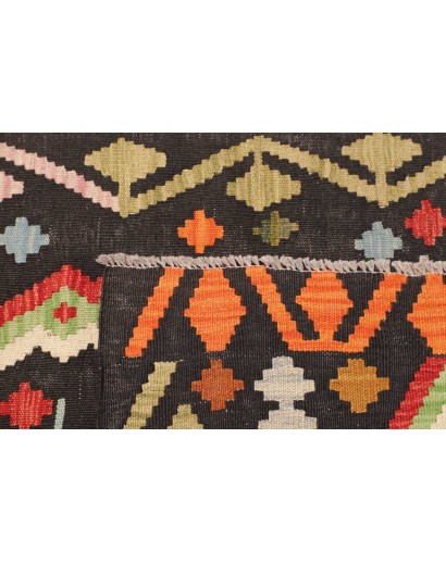 Tappeto Kilim Afghanistan grigio beige 84x294