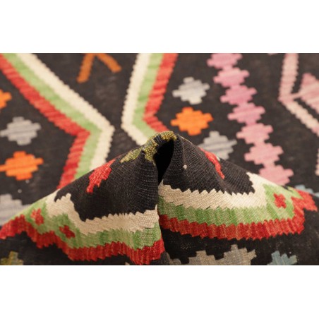 Tappeto Kilim Afghanistan grigio beige 84x294