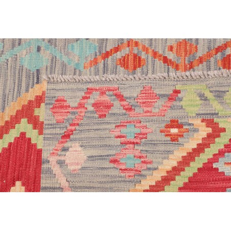 Tappeto Kilim Afghanistan marrone rosso 82x297