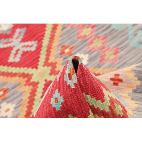 Tappeto Kilim Afghanistan marrone rosso 82x297