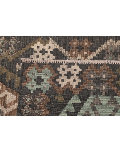 Tappeto Kilim Afghanistan azzurro beige 85x286