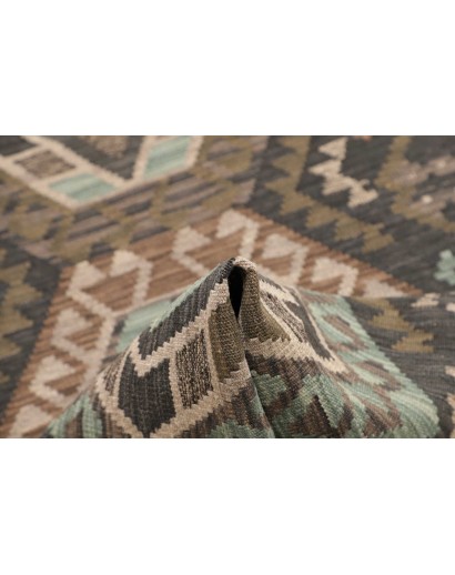 Tappeto Kilim Afghanistan azzurro beige 85x286