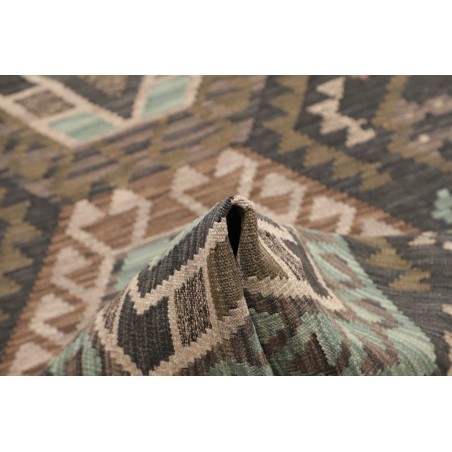 Tappeto Kilim Afghanistan azzurro beige 85x286