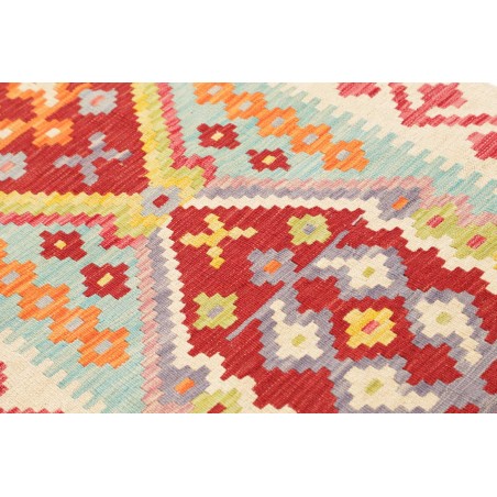 Tappeto Kilim Afghanistan bianco marrone 81x287