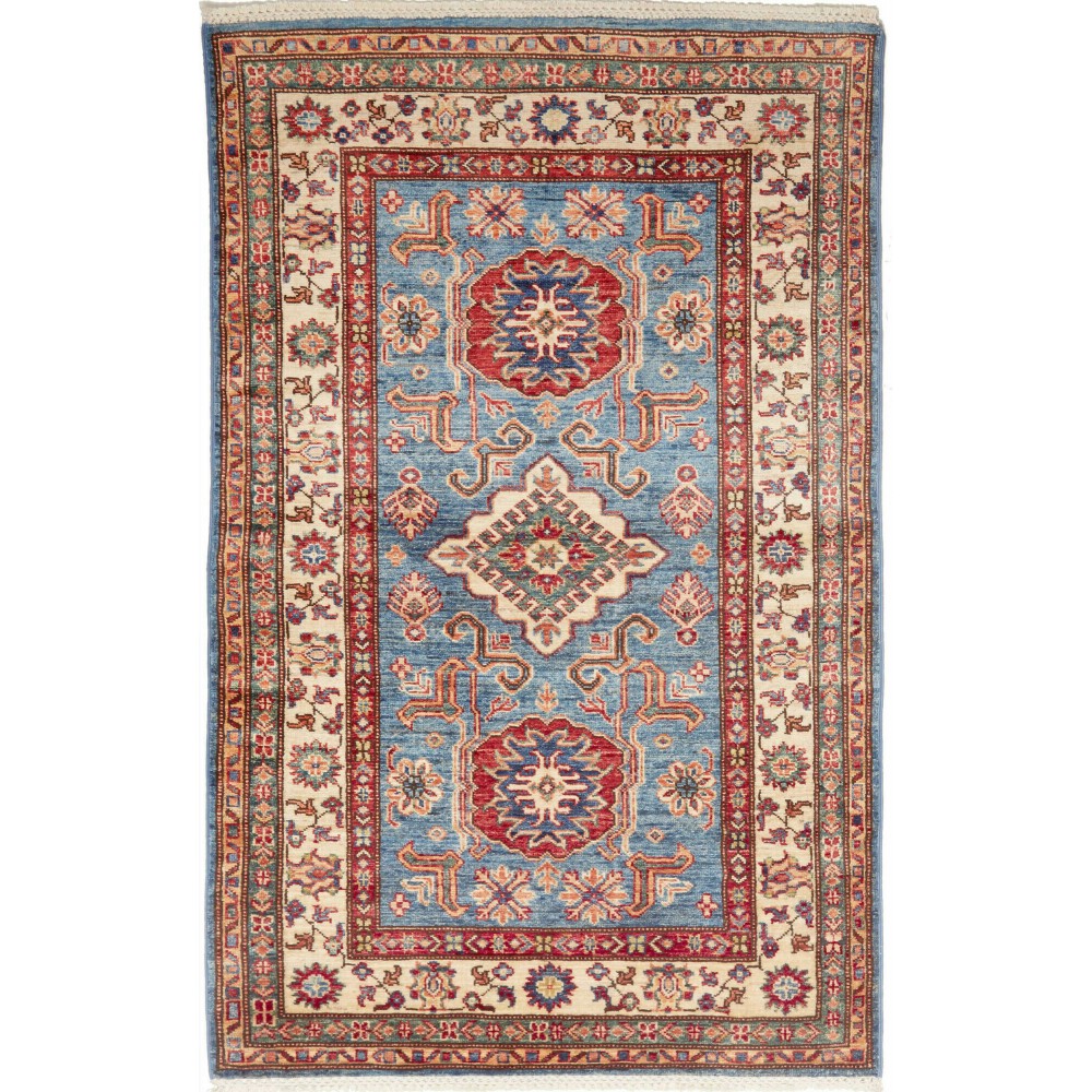 Tappeto Kazak Fine Pakistan marrone 99x152 Tappeto Kazak Fine Pakistan marrone 99x152