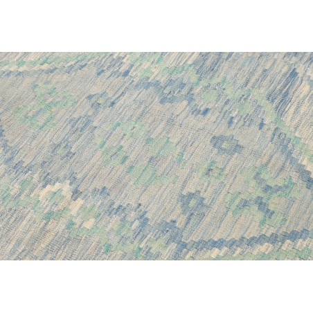 Tappeto Kilim Afghanistan azzurro beige 86x301