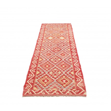 Tappeto Kilim Afghanistan giallo rosso 76x295